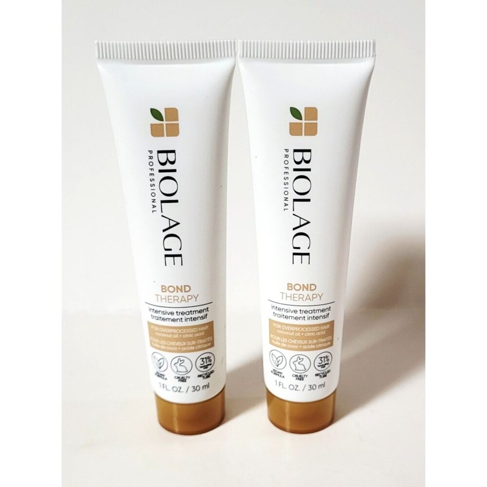 2 x BIOLAGE Professionals Bond Therapy Intensive Treatment Coconut Oil 1 fl oz